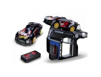 Set de joaca 3 in 1: Masina de curse cu telecomanda, lansator si lumini, ZJA393634, 6 ani+