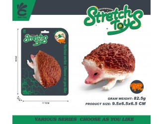 Figurina elastica Arici pentru copii, jucarie senzoriala antistres, 9.5 cm, ZJA390861, 3 ani+