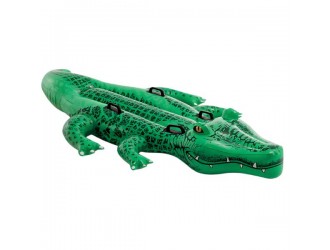 Saltea gonflabila Intex Giant Gator Ride-on, model Crocodil gigant, 203x114x25 cm, max. 80 kg, 3+ ani,cod 58562