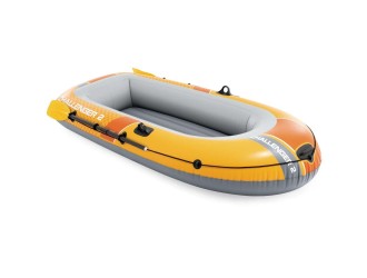 Barca gonflabila Intex Challenger 2, set complet cu vasle si pompa, 236x114x41 cm, max. 200 kg, cod 66312