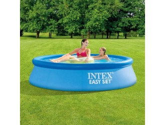 Piscina gonflabila Intex Easy Set 244x61 cm, 1942 L, cu pompa de filtrare (Cod 28108)