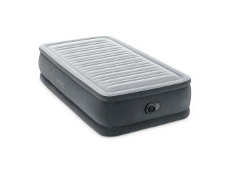 Pat gonflabil Twin cu pompa incorporata, 99x191x46 cm, max. 136 kg, Intex (64412)