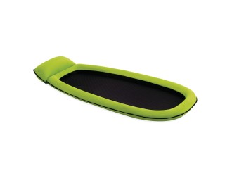 Saltea gonflabila tip sezlong pentru apa, cu plasa si perna, 178x94 cm, max. 100 kg, Verde, Intex 58836
