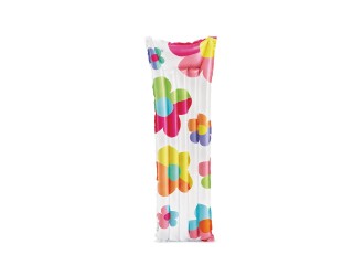 Saltea gonflabila pentru apa, 183x69 cm, max. 100 kg, Flori, Intex 59720