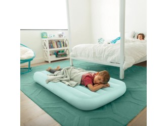 Saltea gonflabila Cozy Kidz, 88x157x18 cm, 3-10 ani, Verde Ment, Intex 66803