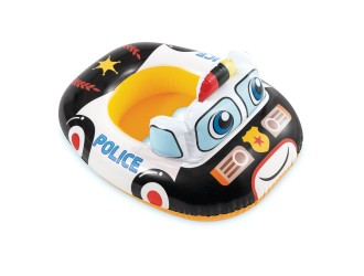 Colac gonflabil cu scaun tip masinuta, 84x58 cm, max. 15 kg, Masina de politie, 1-2 ani