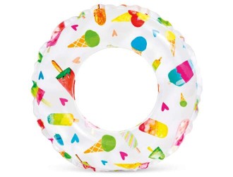 Colac gonflabil de inot, 61 cm, Delicii estivale, 6-10 ani, Intex 59241