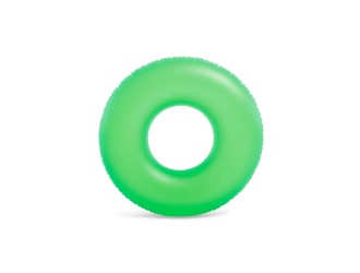 Colac gonflabil de inot Neon, 91 cm, max. 60 kg, Verde, 9+ ani, Intex (59262)