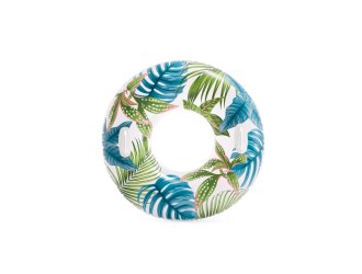 Colac gonflabil cu manere Summer Dreams, 97 cm, 80 kg, Tropical, 9+ ani, Intex 58263