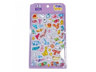 Stickere 3D - Mix animale Tiki Wiki seria Crystal 