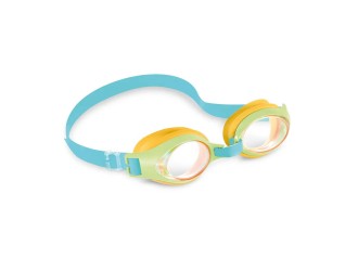 Ochelari de inot Junior, 3-8 ani,  Albastru-Portocaliu, Intex 55611