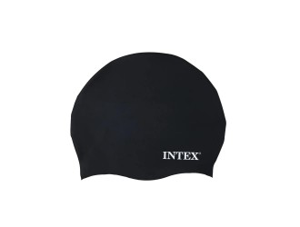 Casca de inot din silicon, 8+ ani, Neagra, Intex 55992