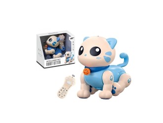 Jucarie Robot Pisica ALBASTRA Interactiva cu RC, 17cm, ZJA346111