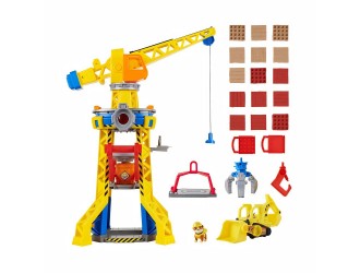 Set de joaca Rubble & Crew Barkyard Playset, macara mare cu lumini si sunete, vehicule si accesorii, 3+ 48622