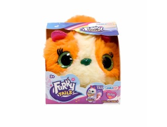 Jucarie interactiva de plus cu sunete FURRY TAILS, Catel portocaliu