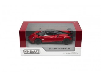 Macheta auto metalica Kinsmart Pagani Huayra BC2016 Rosu, Scara 1:36