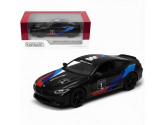 Macheta auto metalica Kinsmart BMW M8 Competition Coupe Negru, Scara 1:36