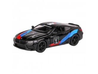 Macheta auto metalica Kinsmart BMW M8 Competition Coupe Negru, Scara 1:36