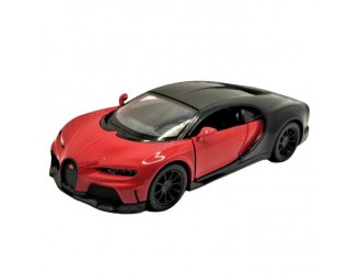 Macheta auto metalica Kinsmart Bugatti Chiron Supersport Rosu, Scara 1:36