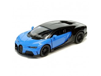Macheta auto metalica Kinsmart Bugatti Chiron Supersport Albastru, Scara 1:36