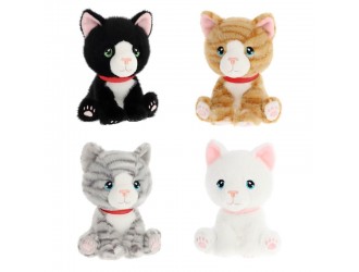 Jucarie de plus Keel Toys Keeleco Kitty Love Pisica Grey Gri 14 cm