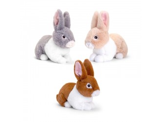 Jucarie de plus Keel Toys Keeleco Bunnies Iepuras Cafeniu 18 cm