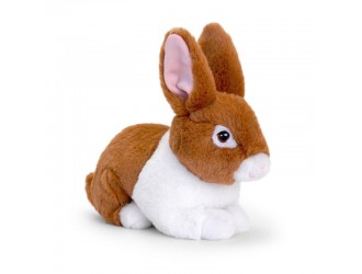 Jucarie de plus Keel Toys Keeleco Bunnies Iepuras Cafeniu 18 cm