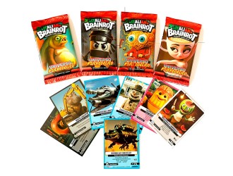 Plic 7 Carti Colectionabile Skifidol Italian Brainrot, Universo Psichedelico, Trading Card Game, Model Surpriza, +3 ani