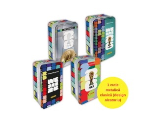 Cutie Metalica clasica cu Stickere Panini Football: FIFA World Cup 2026 - Official Sticker Collection Metal Classic Tin, Model Aleatoriu