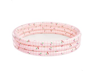 Piscina gonflabila pentru copii Zesty Cherry ROZ, 147x33 cm, 330 L, 2+ ani, cod 58432