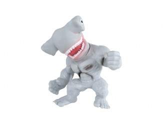 Jucarie antistres Brainboooom Monstru Predator extensibil, 15 cm, elastic si deformabil, Rechin Gri