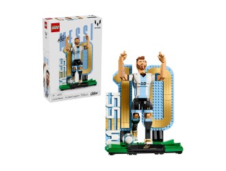 Set Constructie LEGO Art Football Lionel Messi - Soccer Legend 43015, Tablou Decorativ pt Adulti, Cadou pentru Fani Football