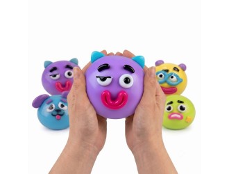 Jucarie antistres Smash Face squishy tip Smushers - Fata Poznasa, Mov, 10 cm