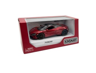 Macheta auto metalica McLaren 720S Kinsmart KT5403W, scara 1:36, cu usi tip fluture care se deschid, Rosu