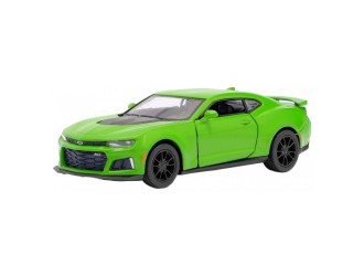Macheta auto metalica Chevrolet Camaro ZL1 Kinsmart KT5399WF, scara 1:38, cu usi care se deschid, Verde