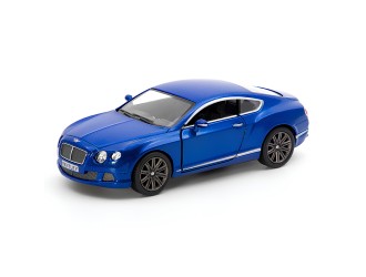 Macheta auto metalica Bentley Continental GT Speed Kinsmart KT5369W 1:38, cu usi care se deschid, Albastru