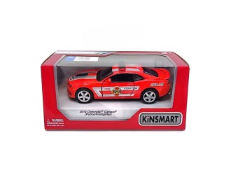 Macheta auto metalica Chevrolet Camaro Fire Rescue Kinsmart KT5383WPR 1:38, cu usi care se deschid, Rosu