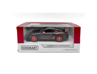Macheta auto metalica 2010 Porsche 911 GT3 RS Kinsmart KT5352W 1:36, cu usi care se deschid, Negru