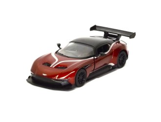 Macheta auto metalica Aston Martin Vulcan Kinsmart KT5407WF, scara 1:38, cu usi care se deschid, Rosu
