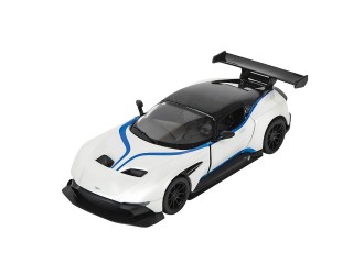Macheta auto metalica Aston Martin Vulcan Kinsmart KT5407WF, scara 1:38, cu usi care se deschid, Alb