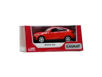 Macheta auto metalica BMW X6 Kinsmart KT5336W, scara 1:38, cu usi care se deschid, Rosu