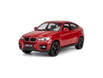 Macheta auto metalica BMW X6 Kinsmart KT5336W, scara 1:38, cu usi care se deschid, Rosu