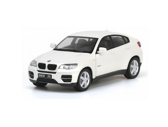 Macheta auto metalica BMW X6 Kinsmart KT5336W, scara 1:38, cu usi care se deschid, Alb