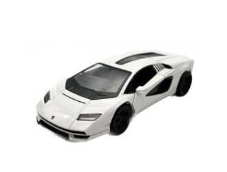 Macheta auto metalica Lamborghini Countach LPI 800-4 Kinsmart KT5437W, scara 1:38, cu usi care se deschid, Alb