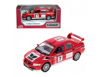 Macheta auto metalica Mitsubishi Lancer Evolution Kinsmart KT5072W-3, scara 1:36, cu usi care se deschid