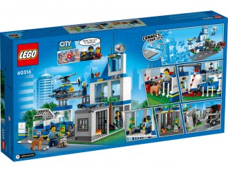 Set de constructie LEGO City 60316 Sectie de politie, jucarie de construit