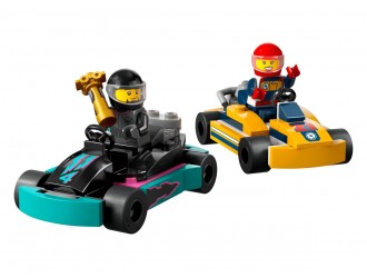 Set de constructie LEGO City 60400 Karturi si piloti de curse, jucarie de construit