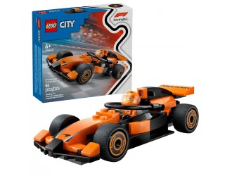 Set de constructie LEGO City 60442 Pilot F1 cu monopost McLaren, jucarie de construit