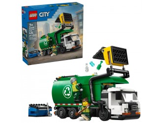 Set de constructie LEGO City 60495 Camion de reciclare, jucarie de construit