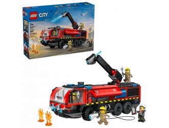 Set de constructie LEGO City 60499 Camion de pompieri pentru aeroport, jucarie de construit